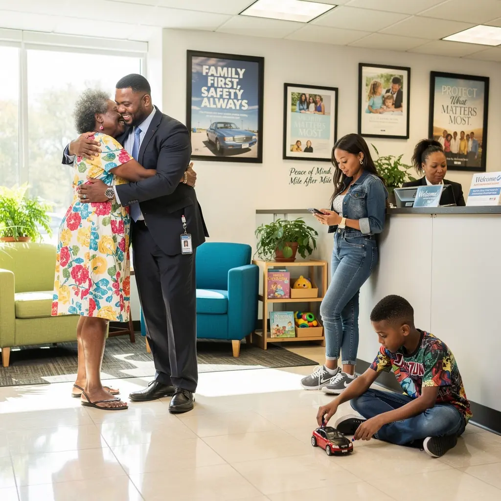 Interaktywna prezentacja na temat dostępnych planów ubezpieczeń samochodowych.